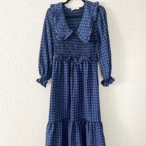 Mango Checkered Midi Dress
